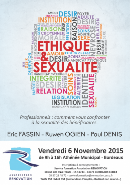 Conférence Ethique et sexualité 6 Novembre 2015